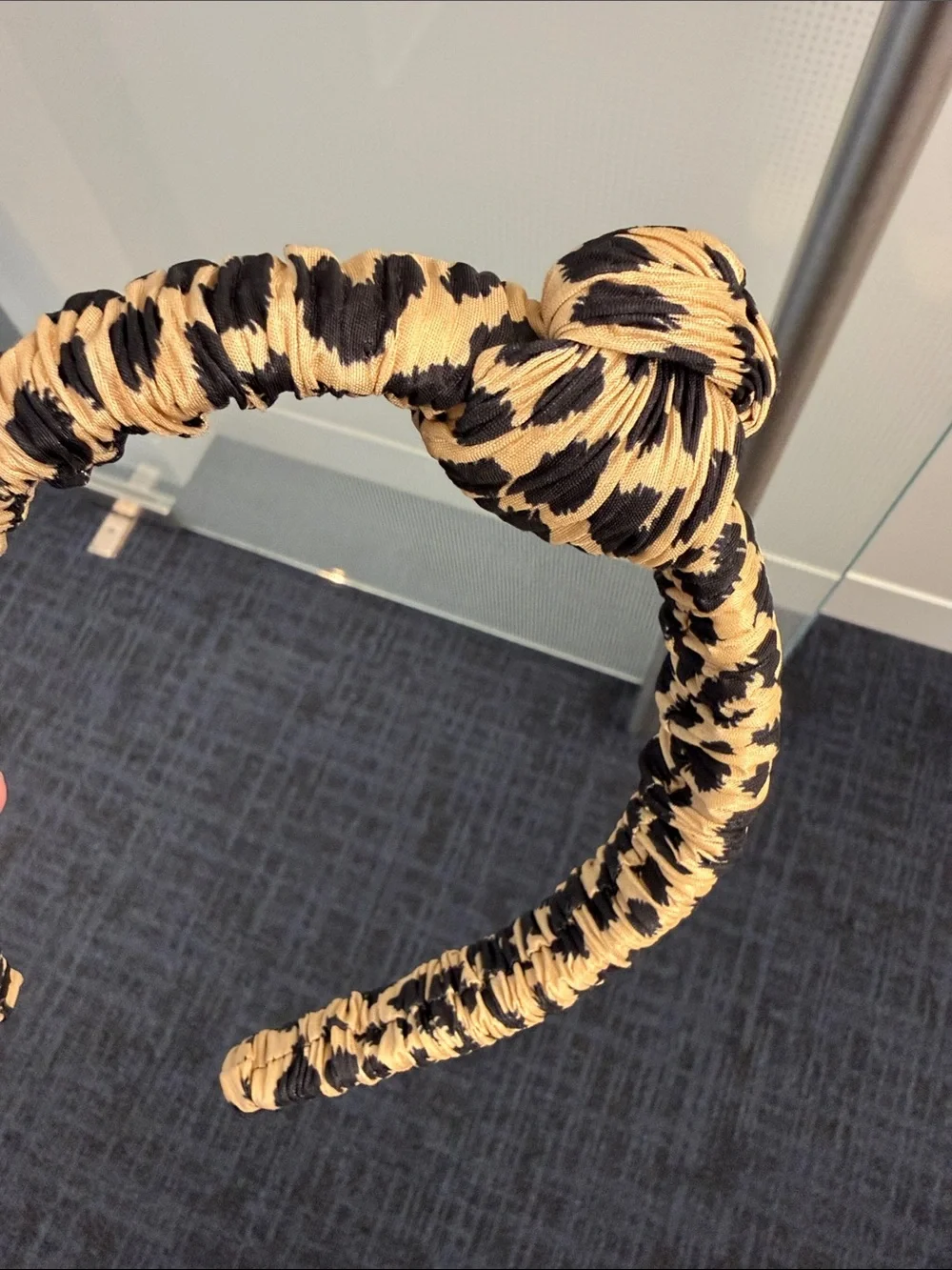 Loeffler Randall Cheetah print Knot Headband